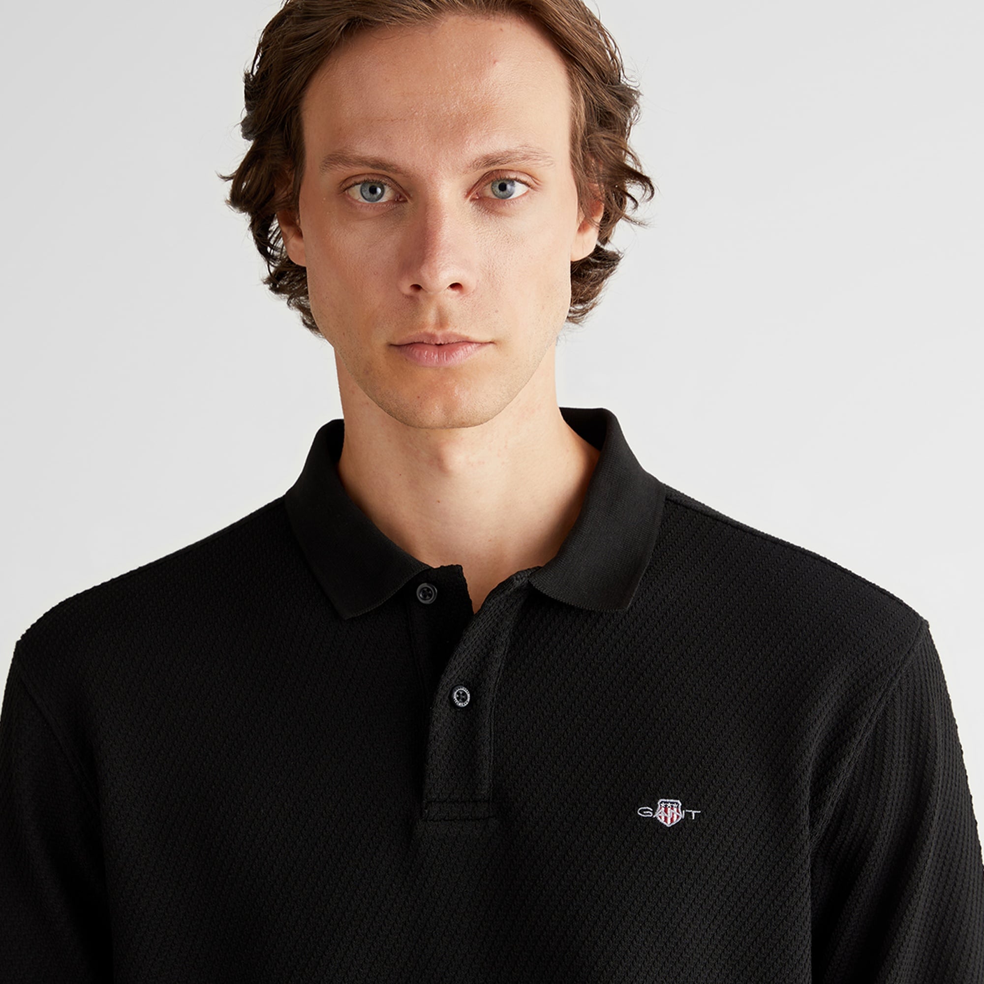 GANT Erkek Siyah Relaxed Fit T-Shirt