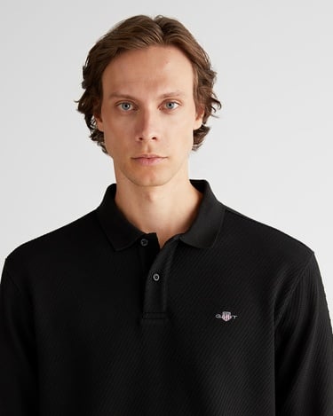  GANT Erkek Siyah Relaxed Fit T-Shirt