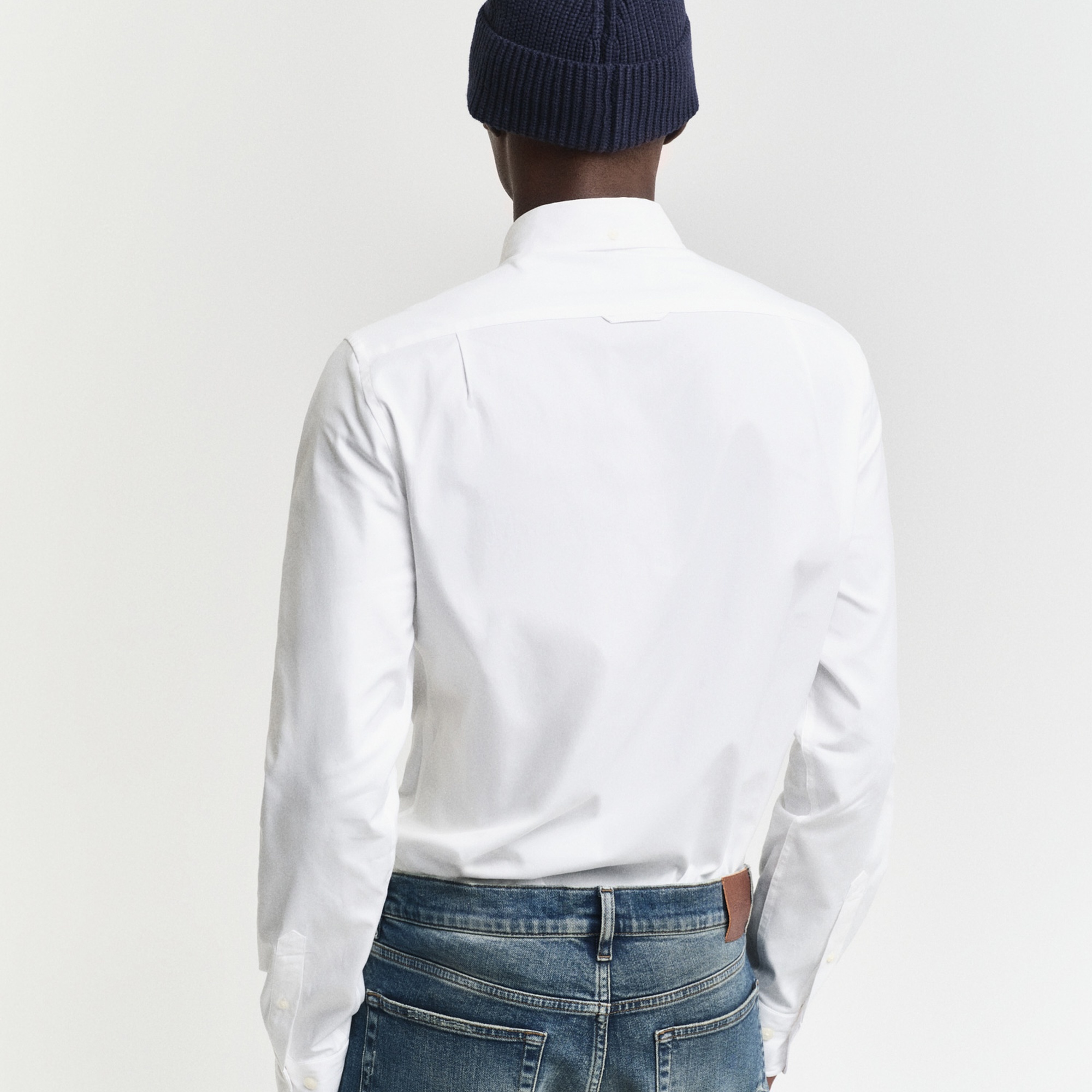 GANT Erkek Siyah Regular Fit Düğmeli Yaka Oxford Gömlek