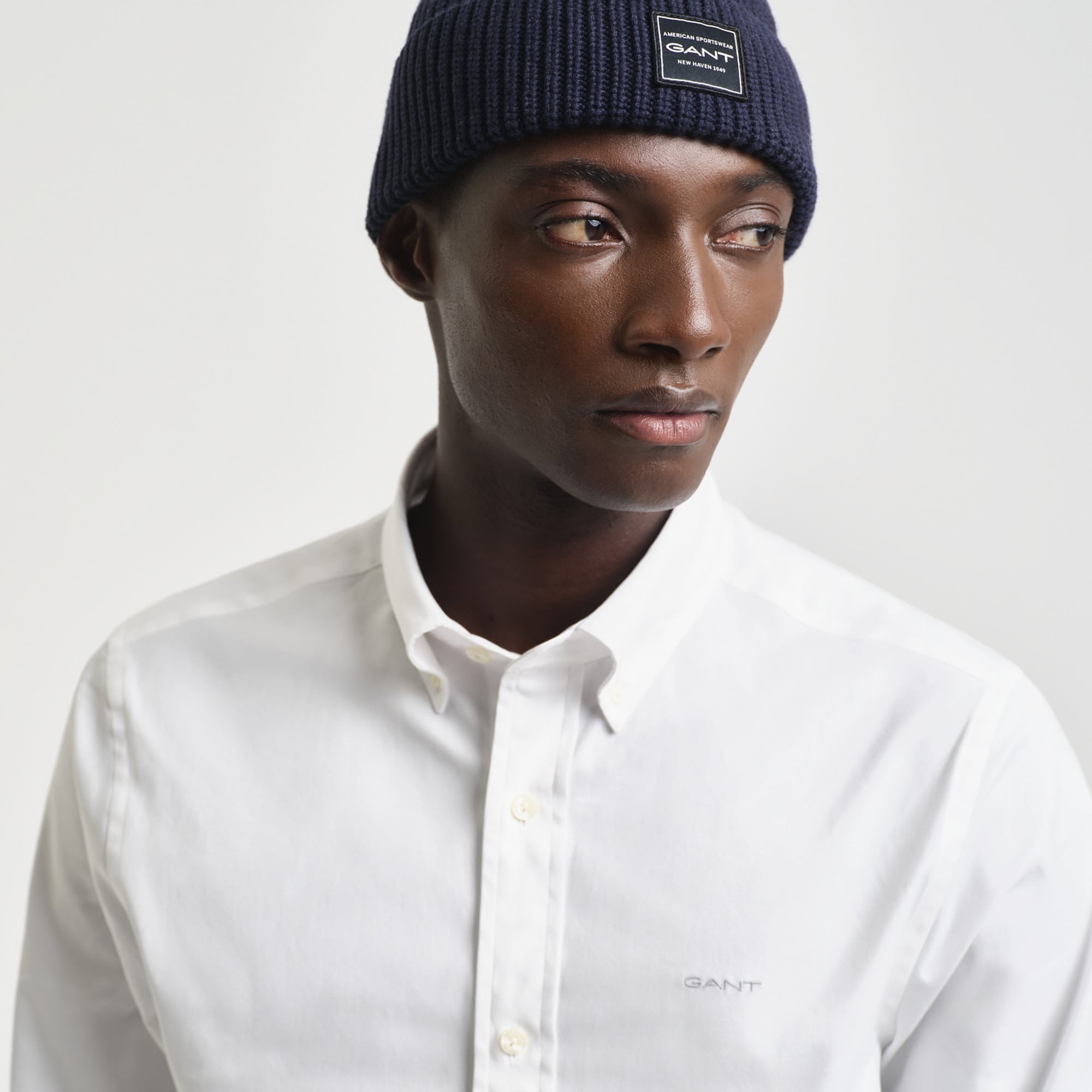 GANT Erkek Siyah Regular Fit Düğmeli Yaka Oxford Gömlek