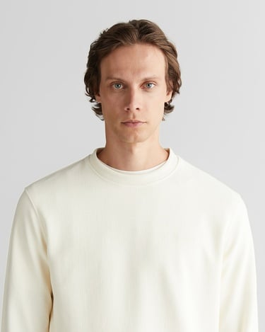  GANT Erkek Krem Bisiklet Yaka Sweatshirt
