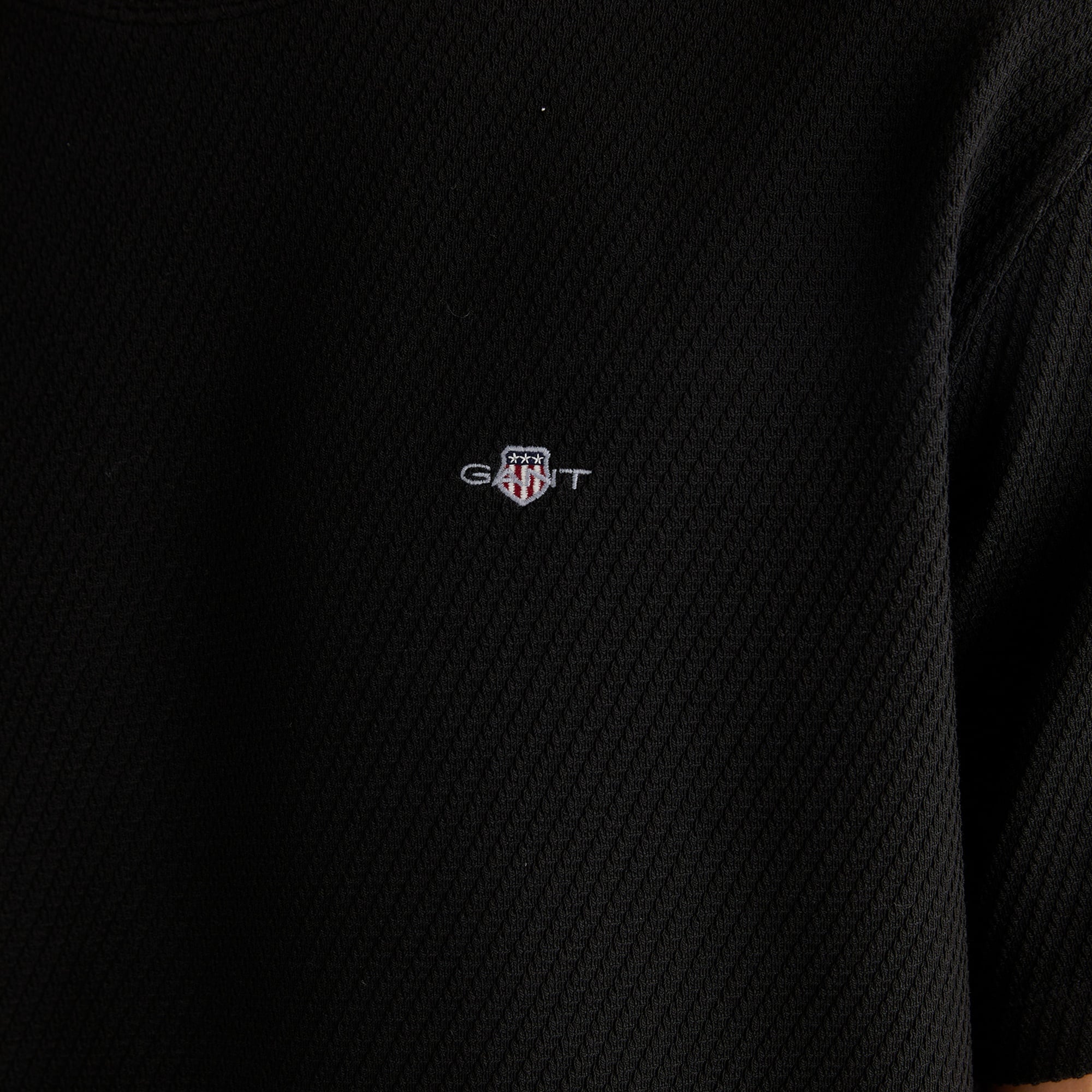 GANT Erkek Siyah Relaxed Fit T-Shirt