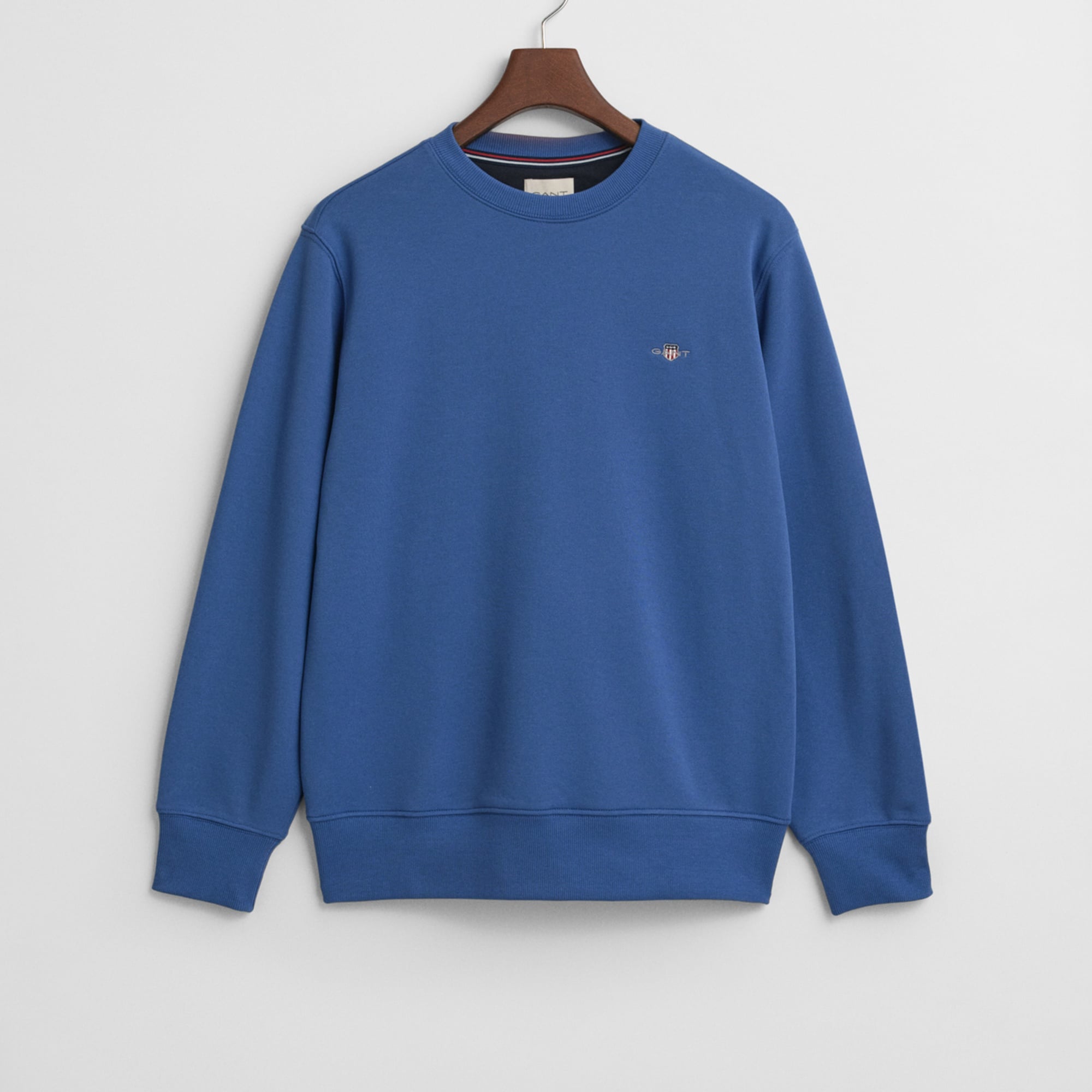 GANT Erkek Mavi Regular Fit Bisiklet Yaka Sweatshirt
