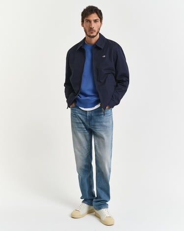  GANT Erkek Mavi Regular Fit Bisiklet Yaka Sweatshirt