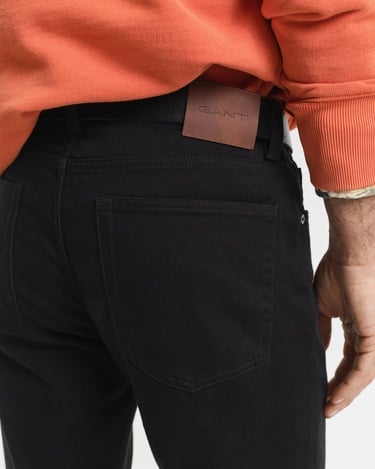  GANT Erkek Siyah Regular Fit Soft Twill Jean