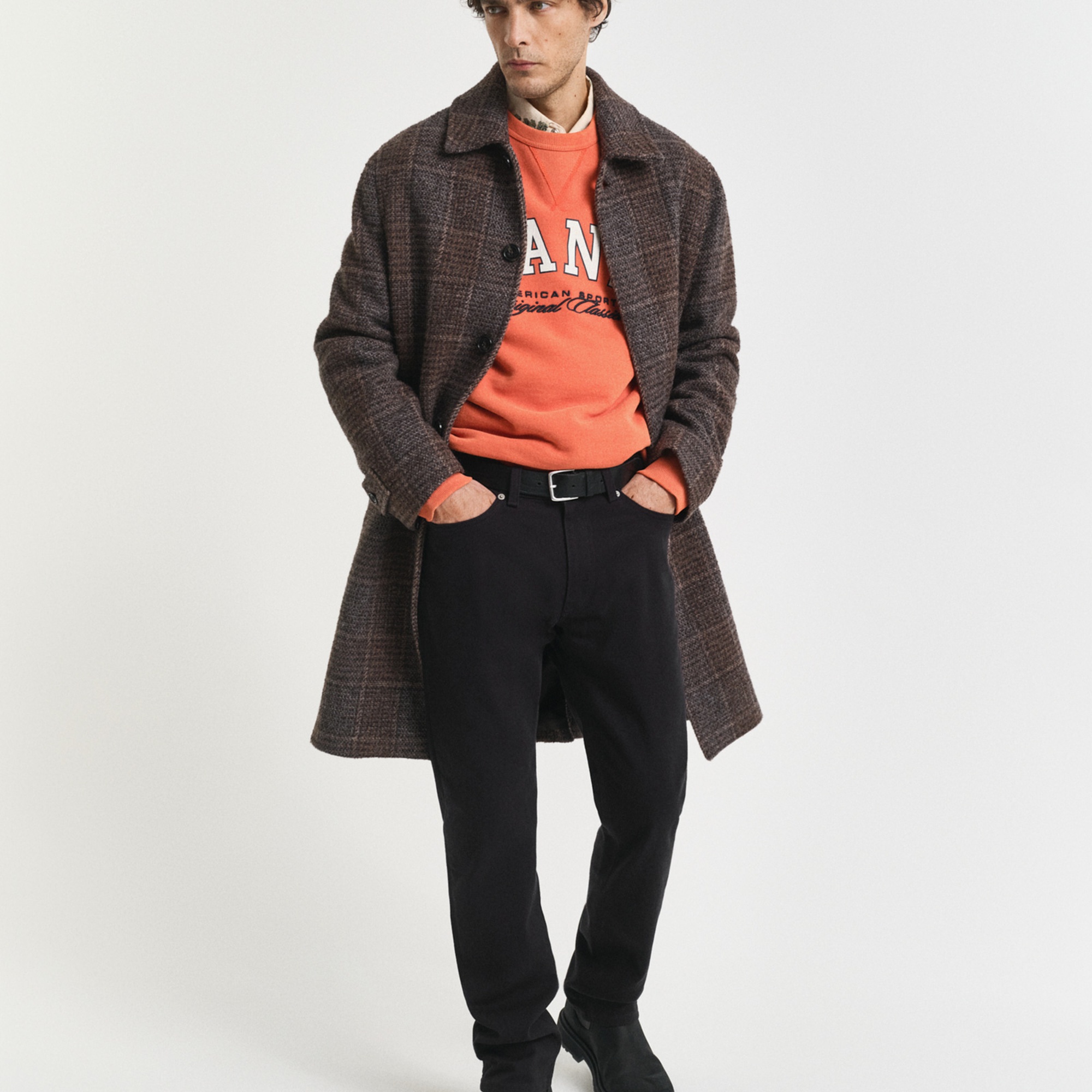 GANT Erkek Siyah Regular Fit Soft Twill Jean