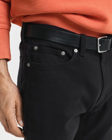  GANT Erkek Siyah Regular Fit Soft Twill Jean