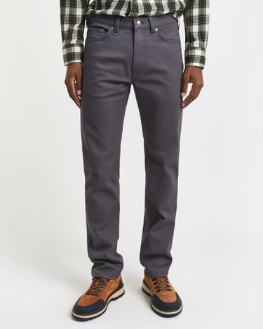  GANT Erkek Gri Regular Fit Soft Twill Jean