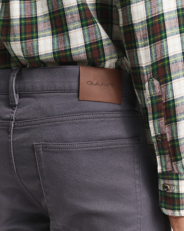  GANT Erkek Gri Regular Fit Soft Twill Jean