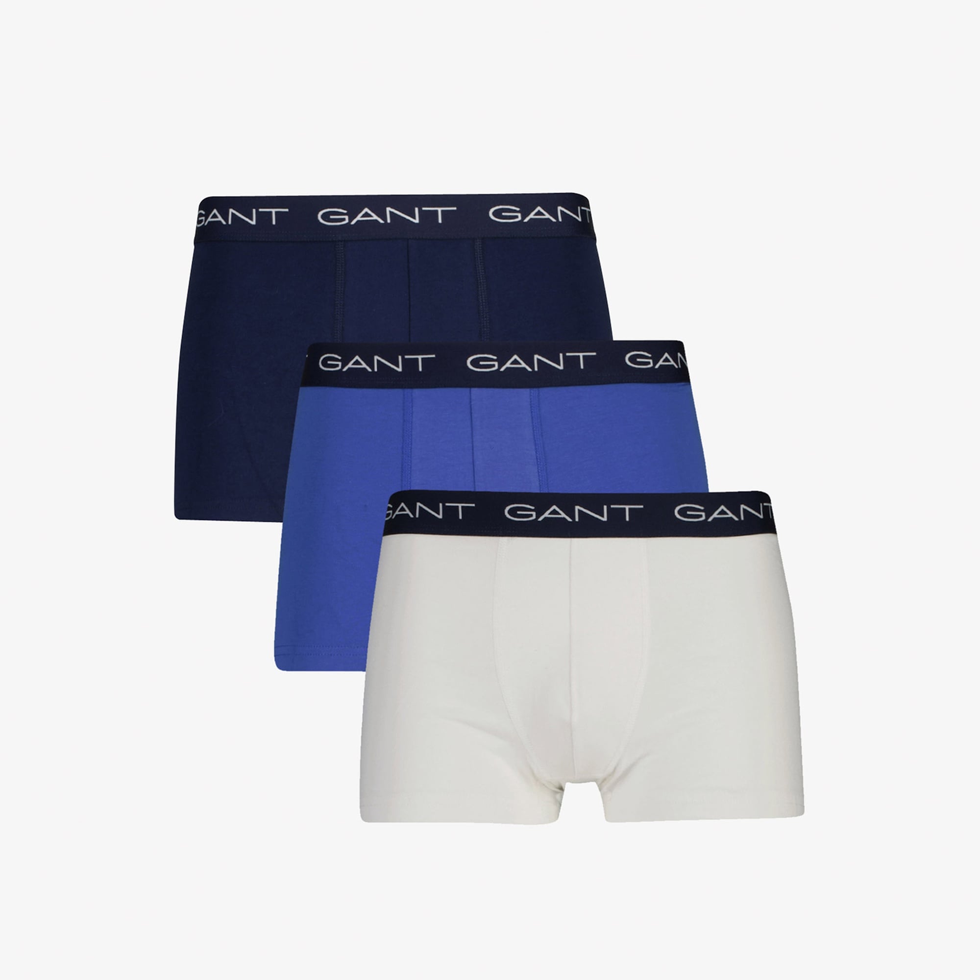 GANT Erkek Beyaz Slim Fit 3'lü Boxer