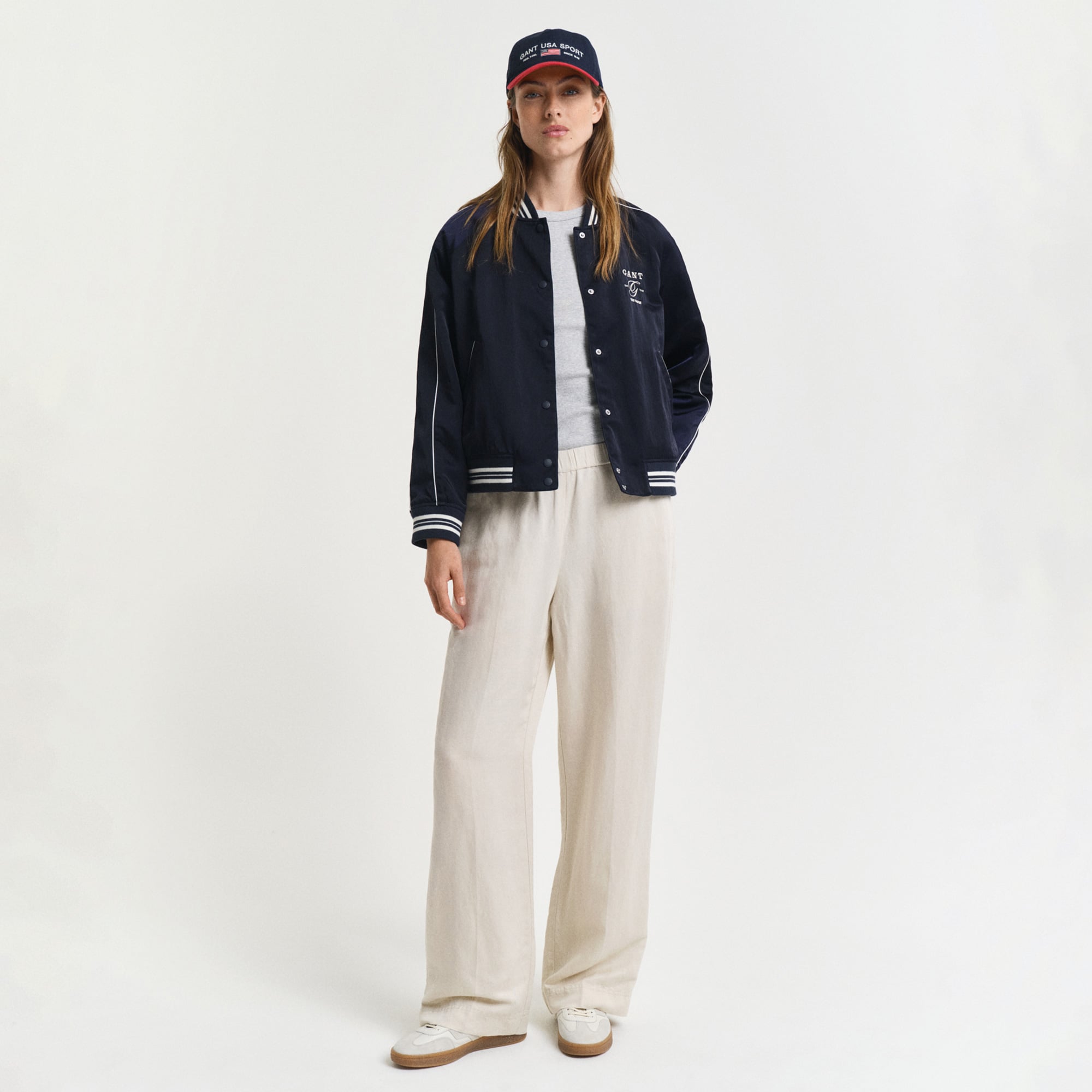  GANT Kadın Pembe Relaxed Fit Pantolon