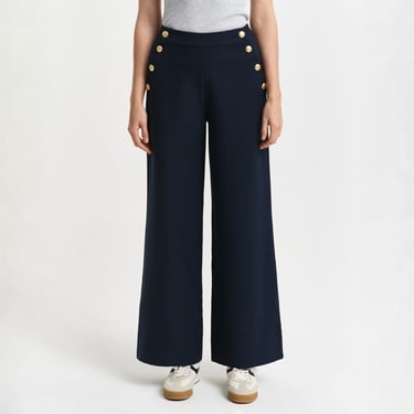  GANT Kadın Lacivert Straight Fit Pantolon