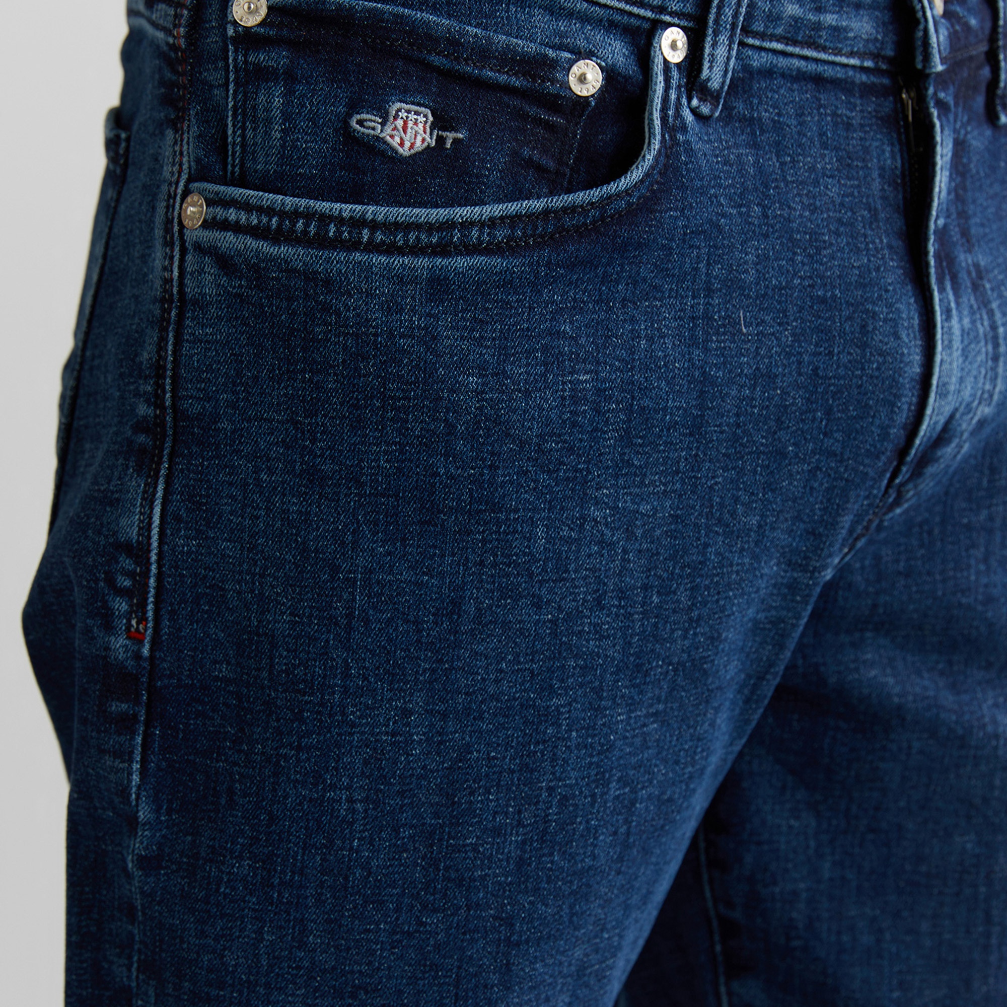 GANT Erkek Mavi Regular Fit Pantolon