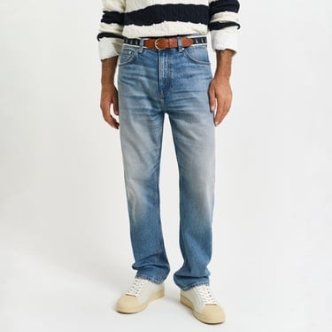  GANT Erkek Mavi Straight Fit Pantolon