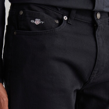  GANT Erkek Siyah Regular Fit Pantolon
