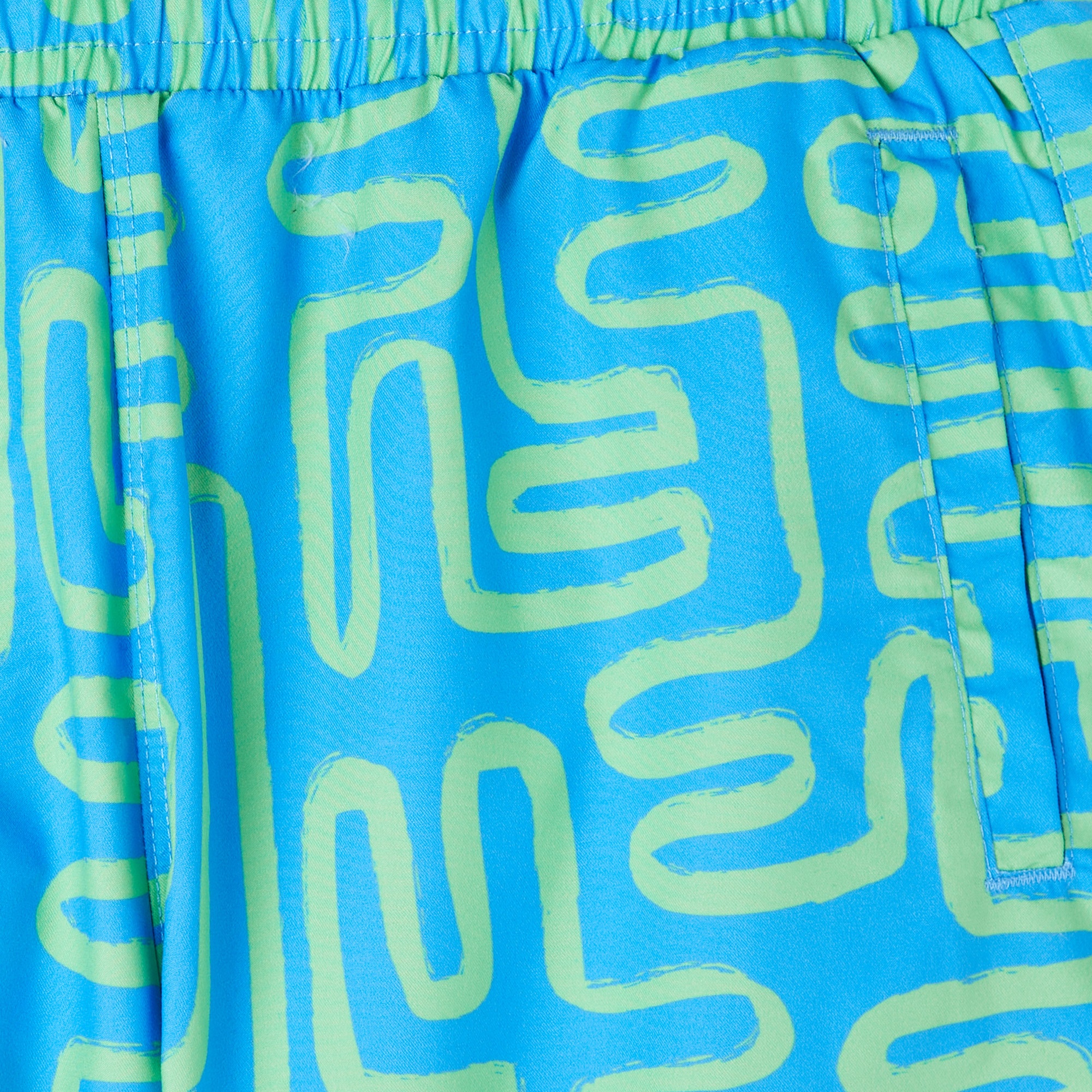 Skechers B5 Inch Allover Print Çocuk Mavi Mayoşort