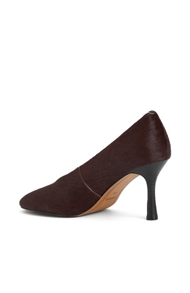  Divarese Kadın Bordo Deri Topuklu Ayakkabı