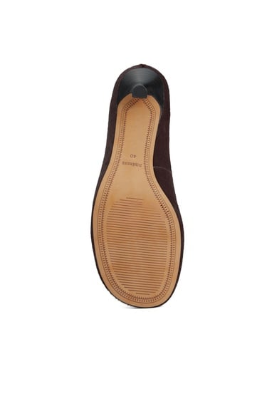  Divarese Kadın Bordo Deri Topuklu Ayakkabı