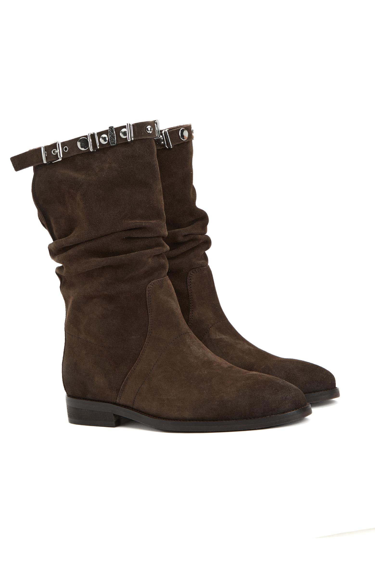 Divarese Divarese Kadın Kahverengi Taşlı Süet Bot FashFed'de! Kahverengi - 3. görsel