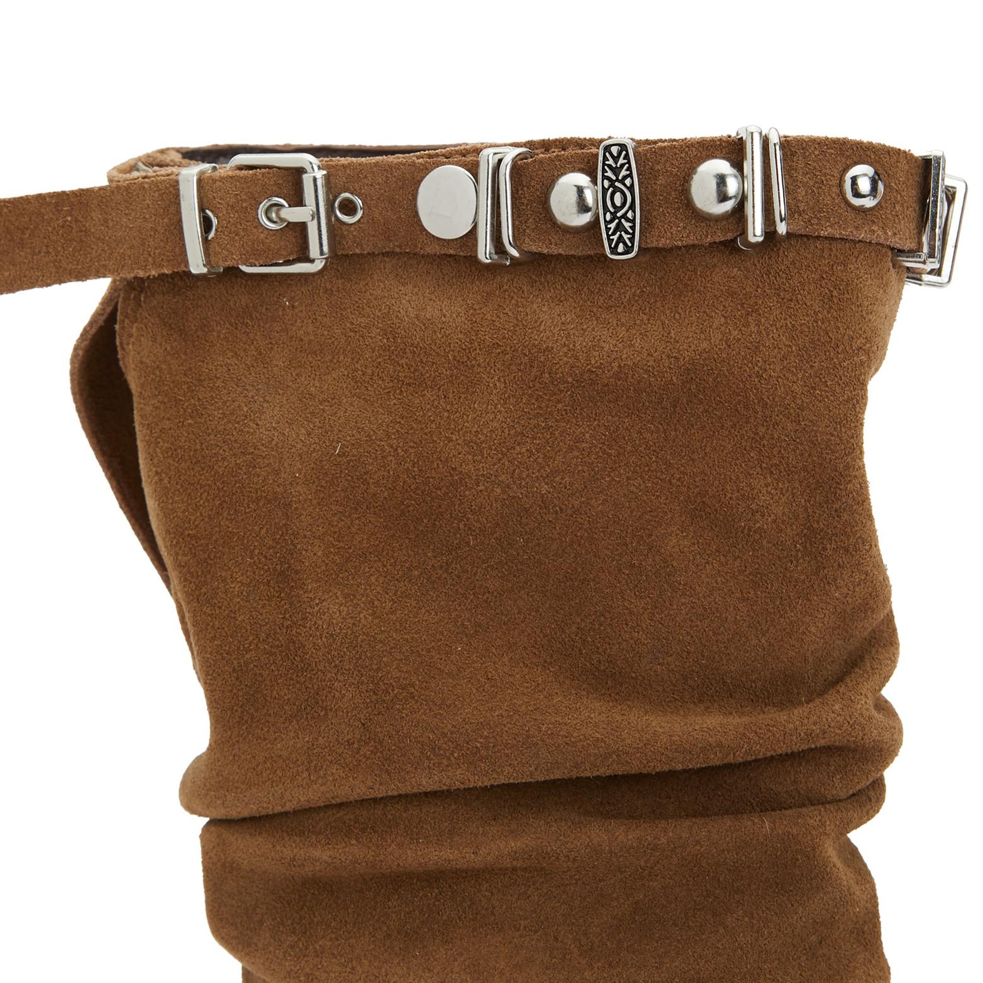 Divarese Kadın Taba Taşlı Süet Bot