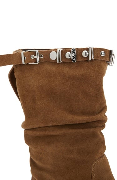  Divarese Kadın Taba Taşlı Süet Bot