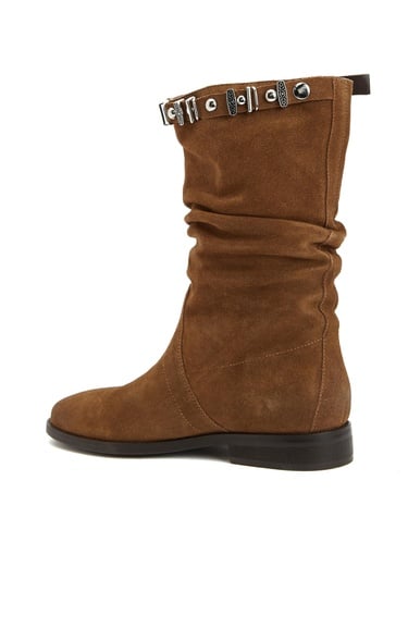  Divarese Kadın Taba Taşlı Süet Bot