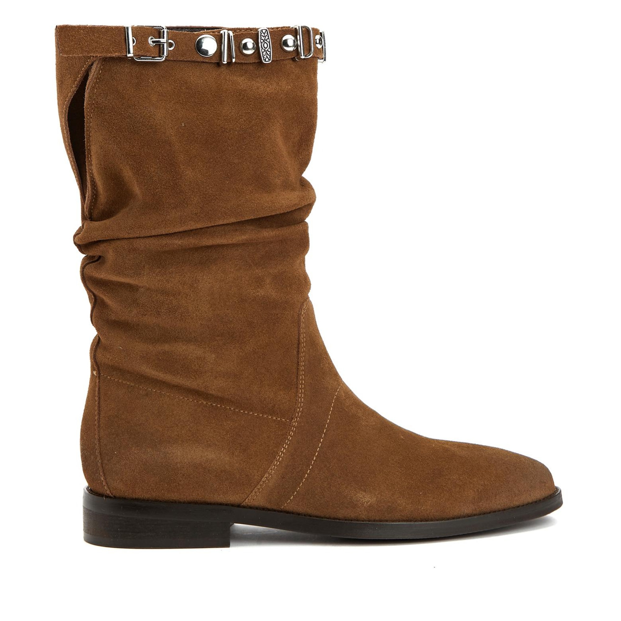 Divarese Kadın Taba Taşlı Süet Bot