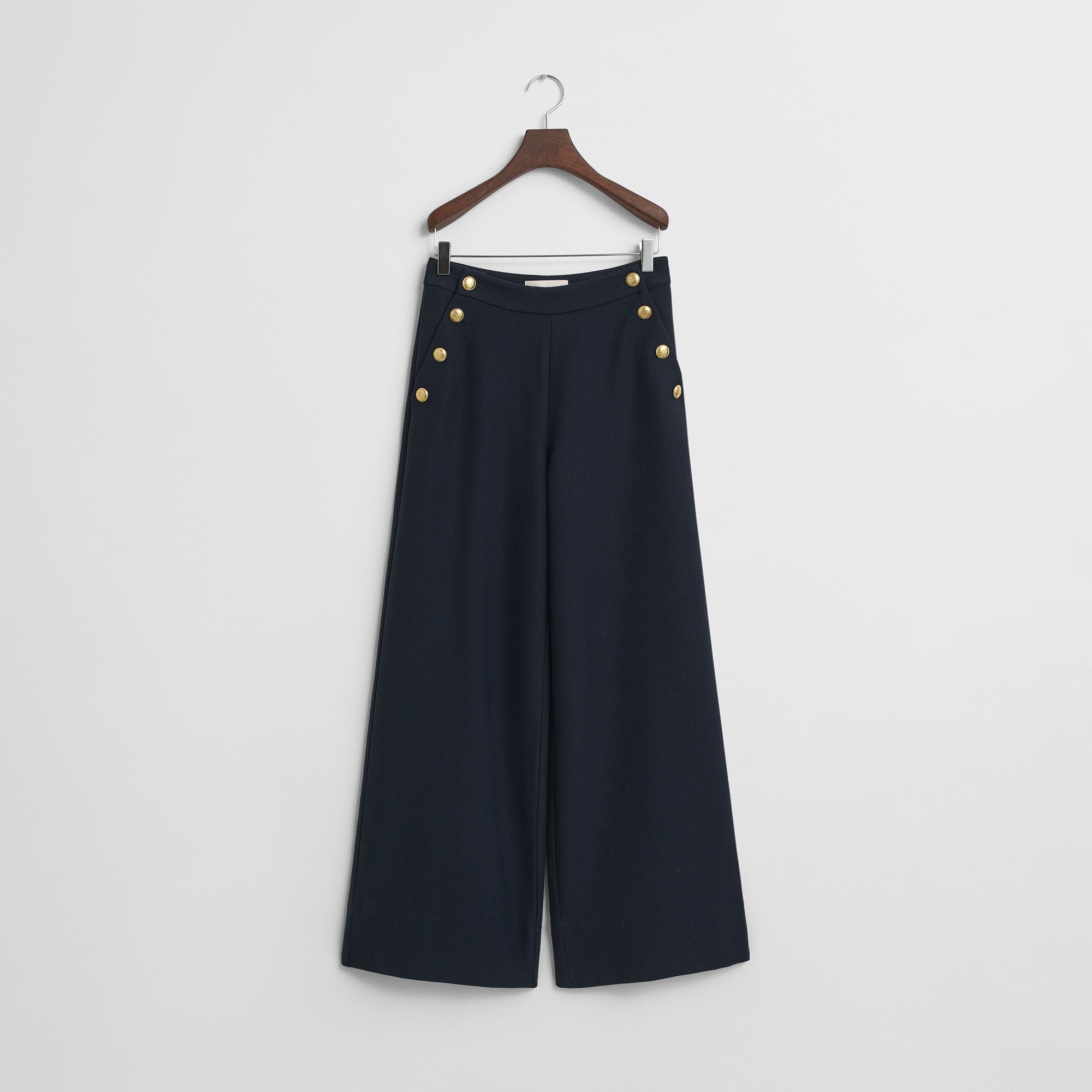 GANT Kadın Lacivert Straight Fit Pantolon