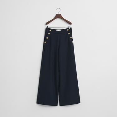  GANT Kadın Lacivert Straight Fit Pantolon