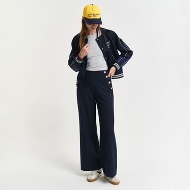  GANT Kadın Lacivert Straight Fit Pantolon