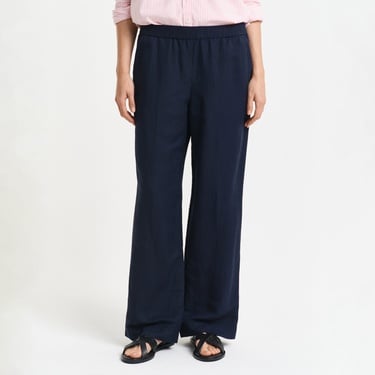  GANT Kadın Lacivert Relaxed Fit Pantolon