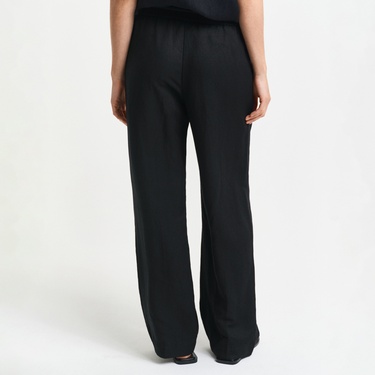  GANT Kadın Siyah Relaxed Fit Pantolon