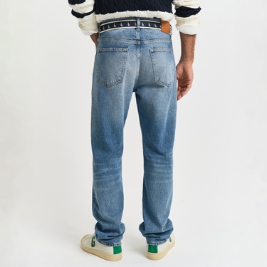  GANT Erkek Mavi Straight Fit Pantolon
