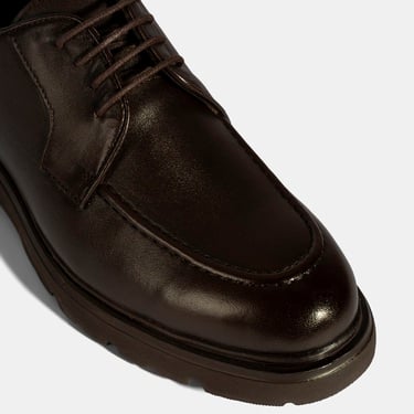  Erkek Kahve Deri Günlük Ayakkabı