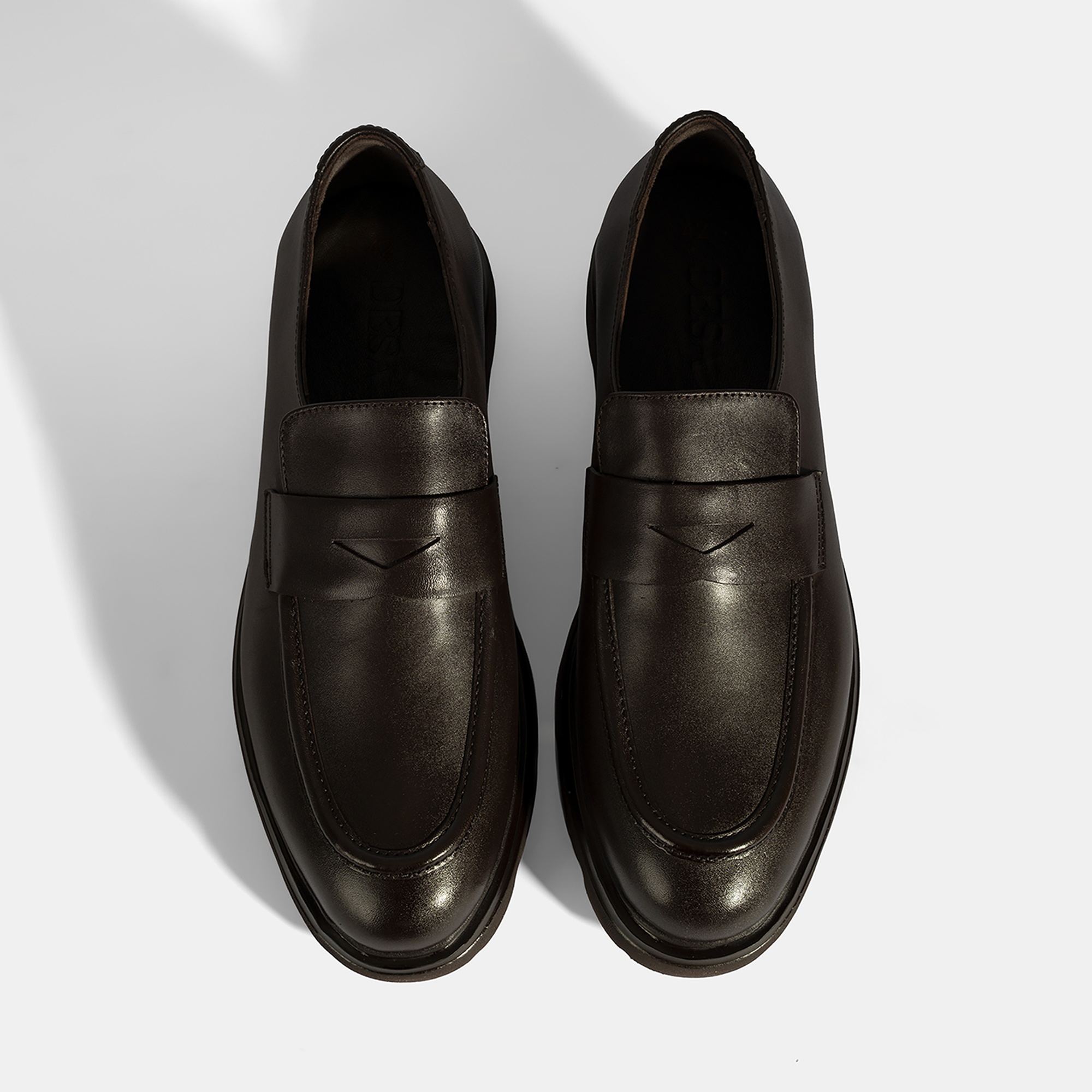 Erkek Kahve Deri Loafer