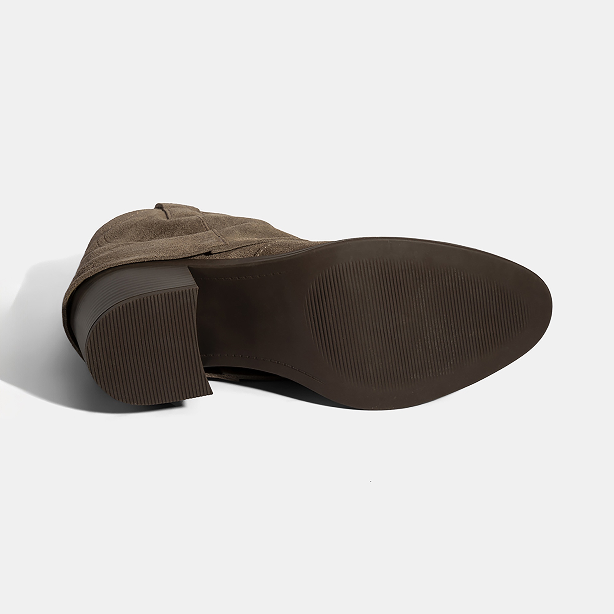 Kadın Vizon İşleme Detaylı Kalın Topuklu Bot