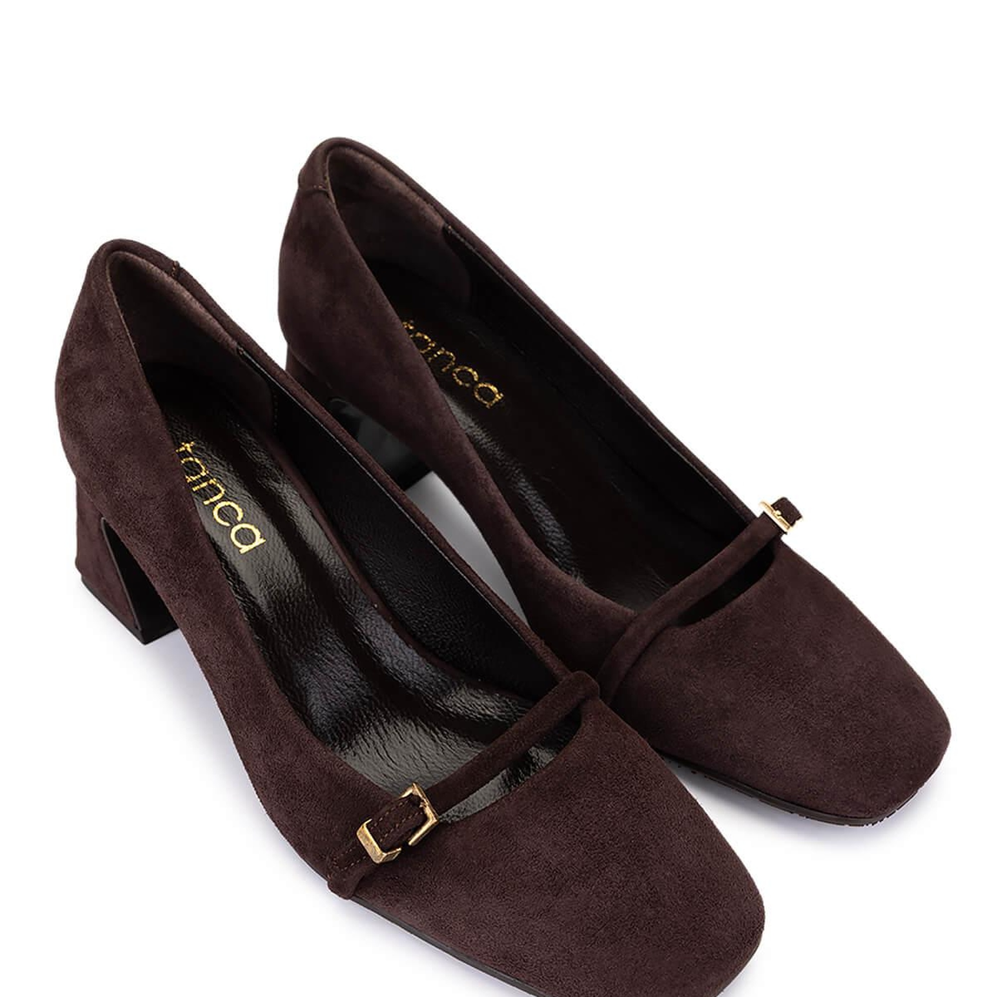 Tamer Tanca Kadın Hakiki Deri Kahverengi Süet Klasik Ayakkabı