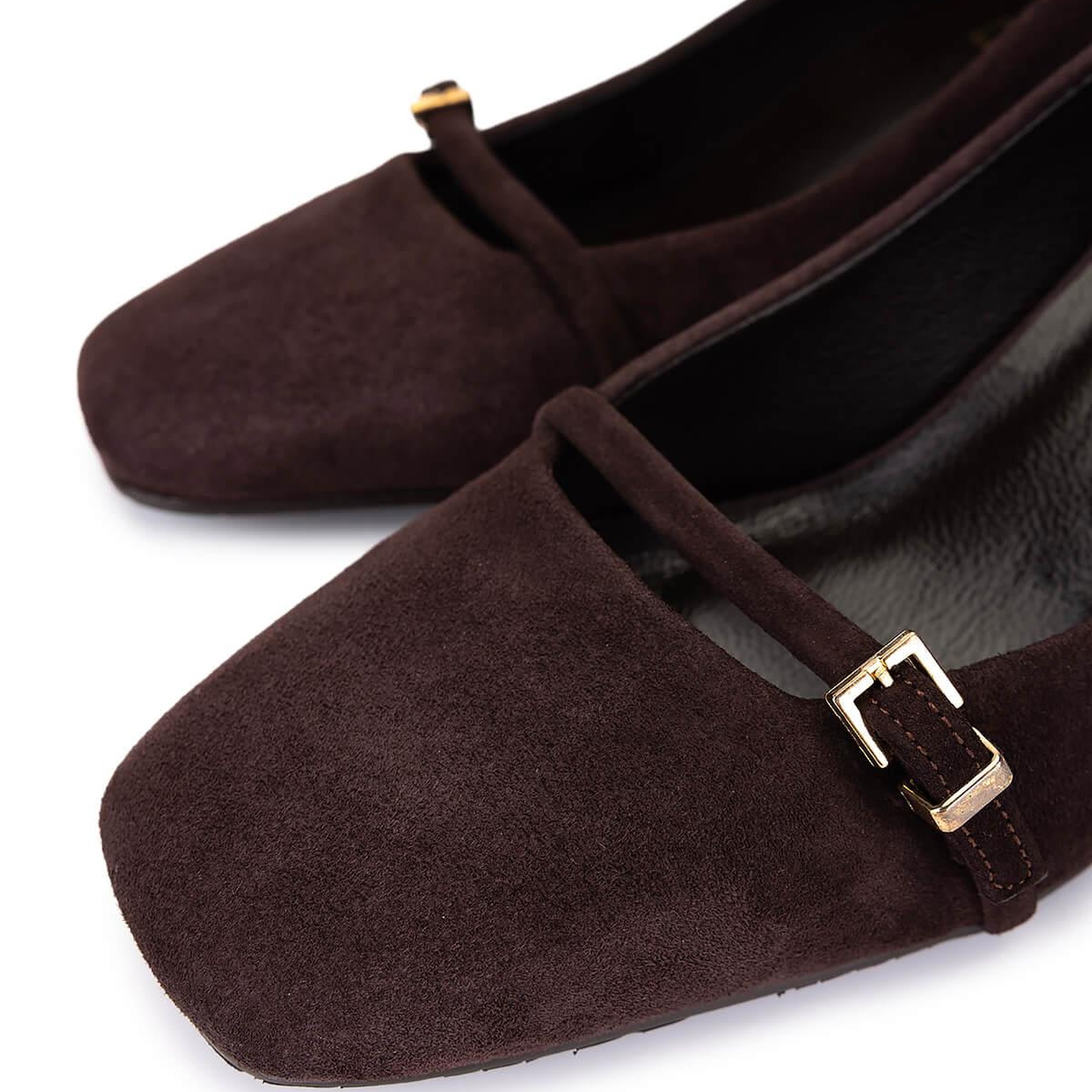 Tamer Tanca Kadın Hakiki Deri Kahverengi Süet Klasik Ayakkabı