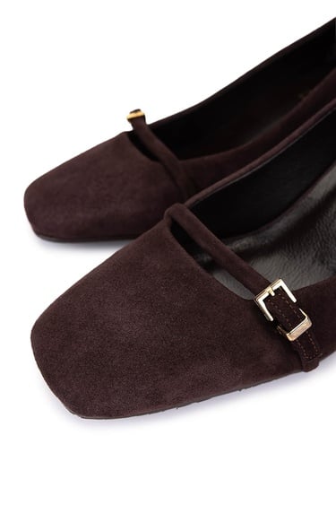  Tamer Tanca Kadın Hakiki Deri Kahverengi Süet Klasik Ayakkabı