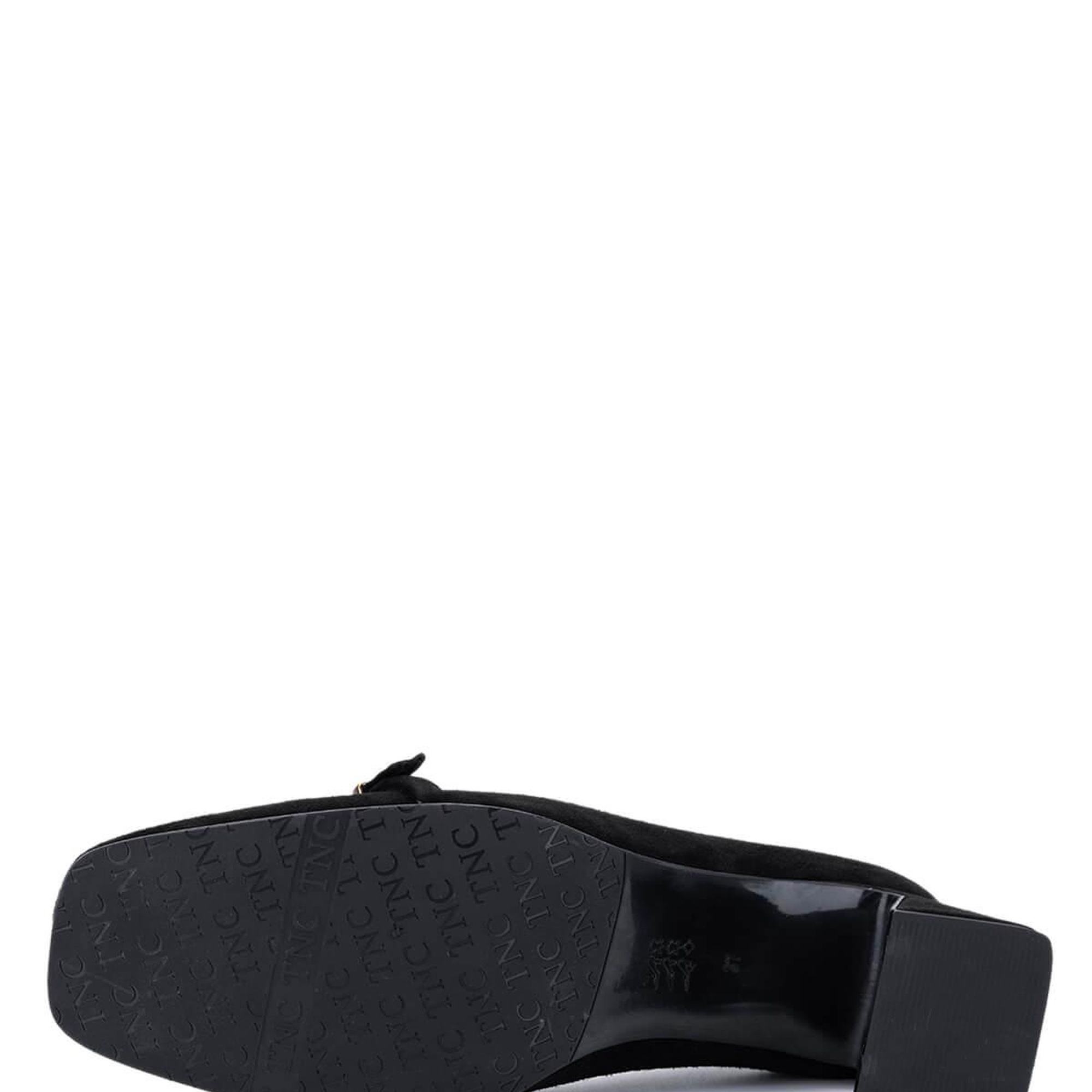 Tamer Tanca Kadın Hakiki Deri Siyah Süet Klasik Ayakkabı