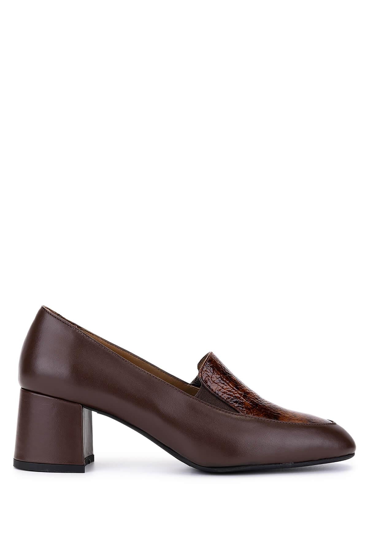  Tamer Tanca Kadın Hakiki Deri Kahverengi Klasik Ayakkabı