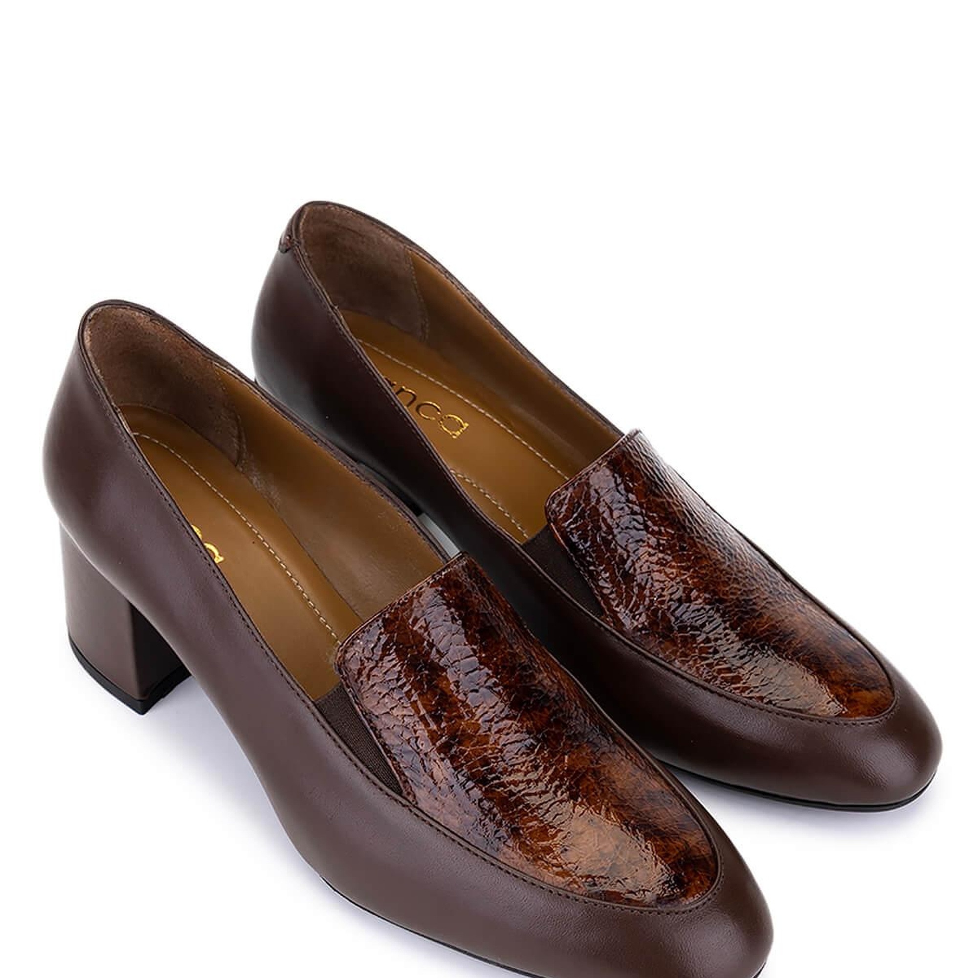 Tamer Tanca Kadın Hakiki Deri Kahverengi Klasik Ayakkabı