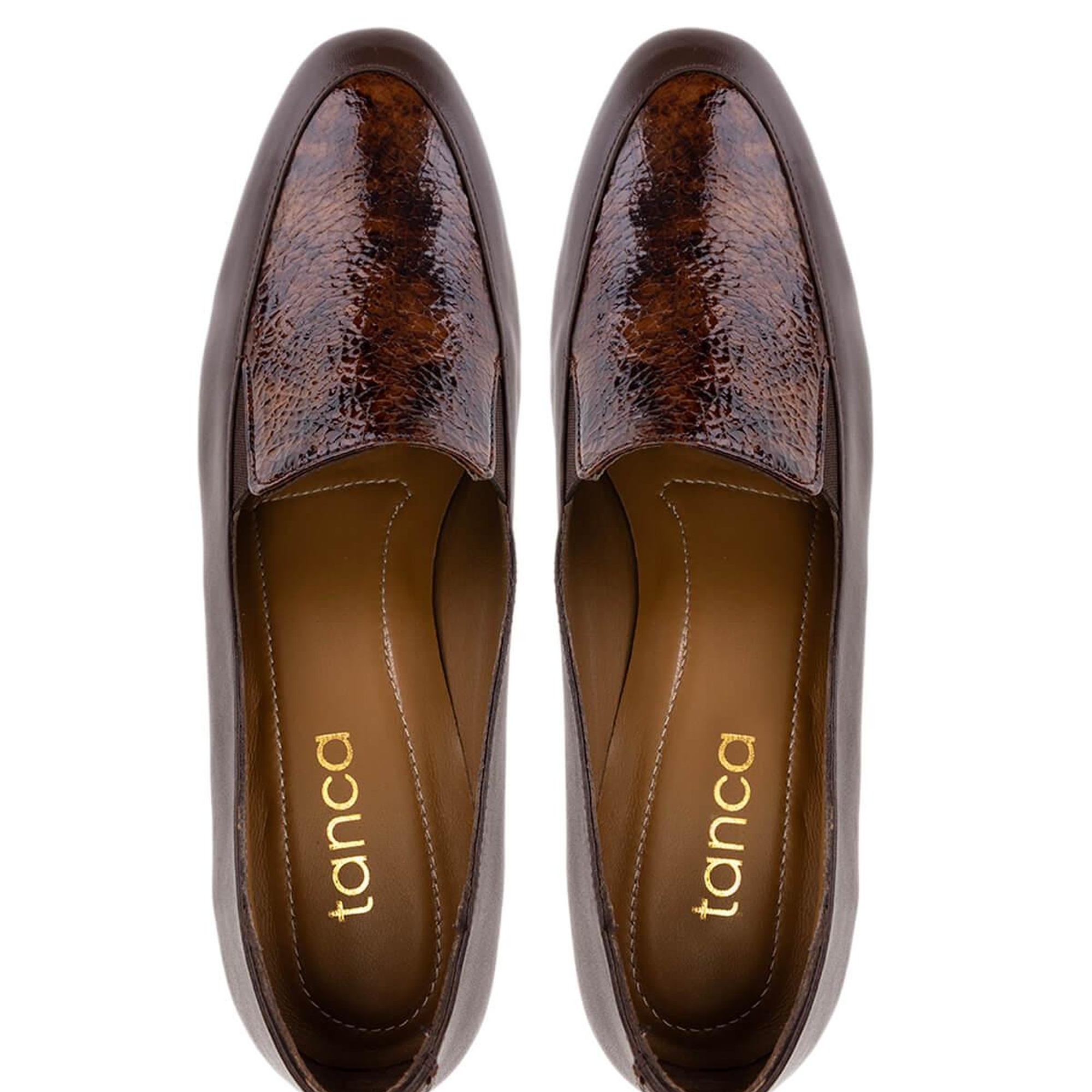 Tamer Tanca Kadın Hakiki Deri Kahverengi Klasik Ayakkabı