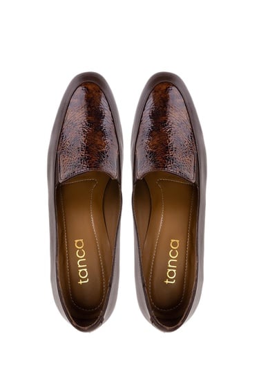  Tamer Tanca Kadın Hakiki Deri Kahverengi Klasik Ayakkabı