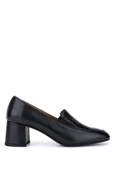  Tamer Tanca Kadın Hakiki Deri Siyah Klasik Ayakkabı