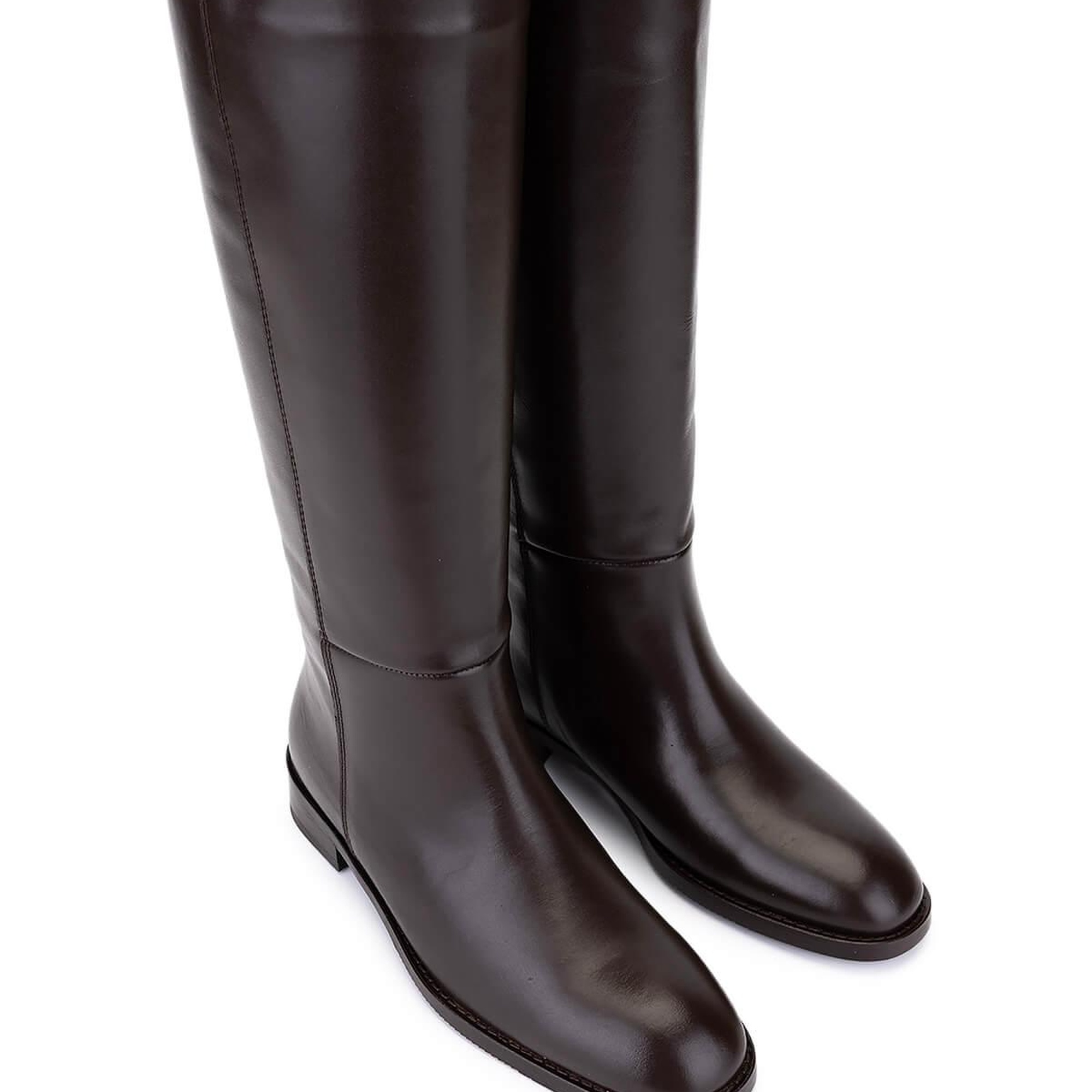 Tamer Tanca Kadın Hakiki Deri Kahverengi Klasik Çizme