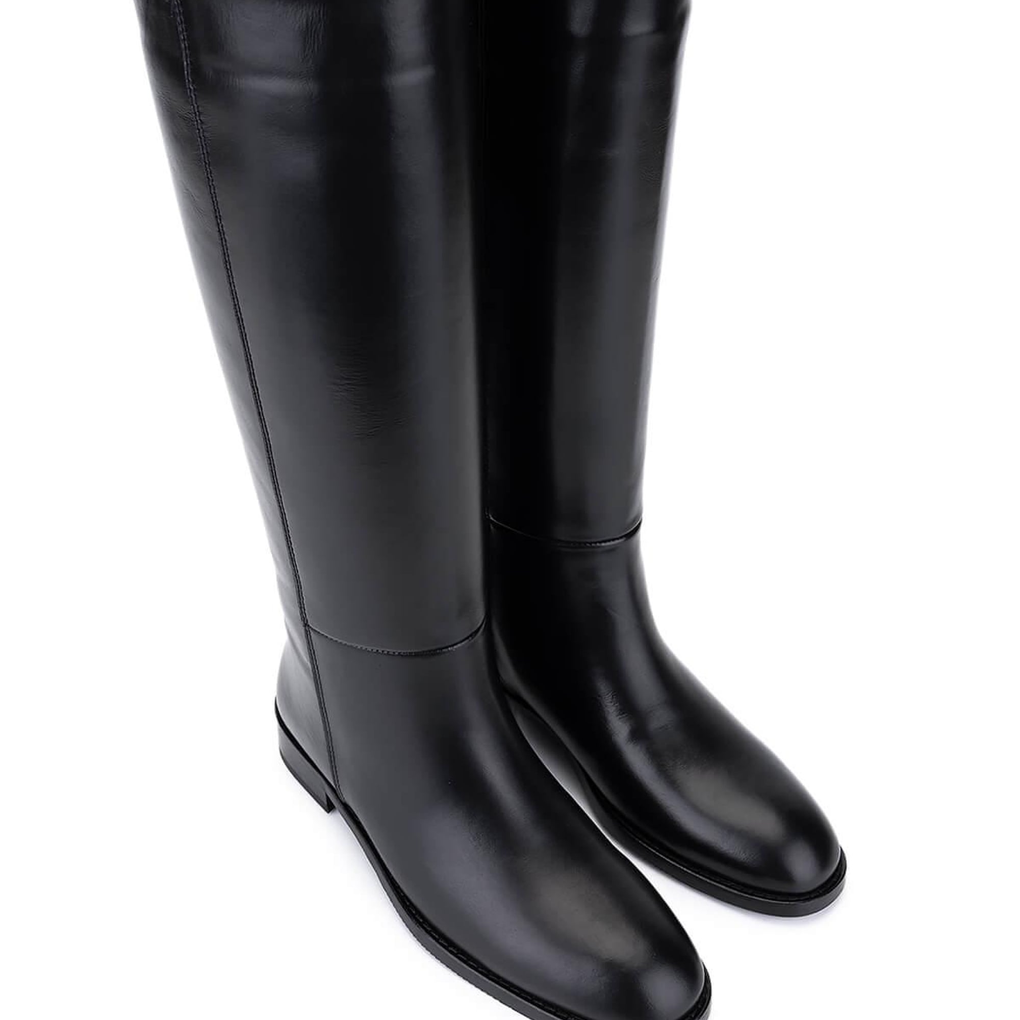 Tamer Tanca Kadın Hakiki Deri Siyah Klasik Çizme