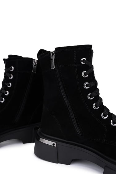  Tamer Tanca Kadın Siyah Süet Casual Bot