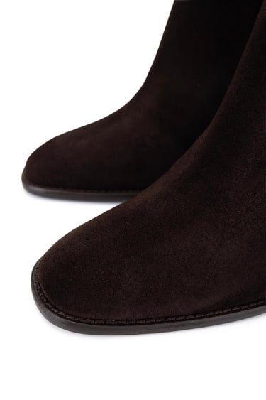  Tamer Tanca Kadın Hakiki Deri Kahverengi Süet Topuklu Bot