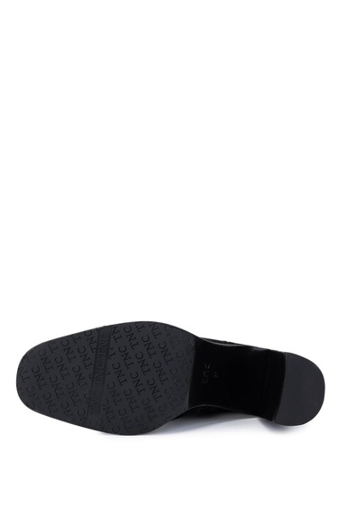  Tamer Tanca Kadın Hakiki Deri Siyah Süet Topuklu Bot